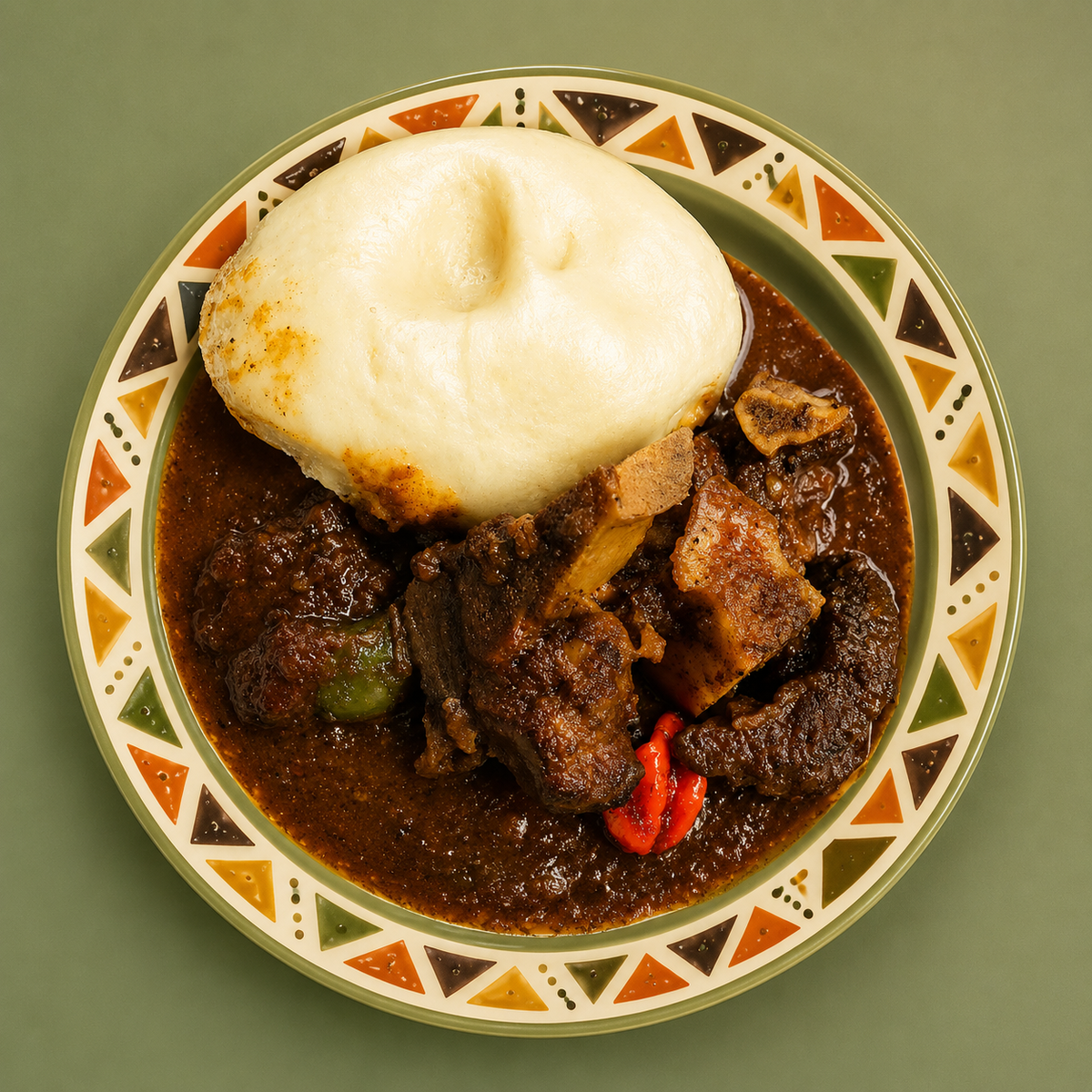 Wedjoula with Lamb soup